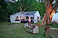 marquee and chill area